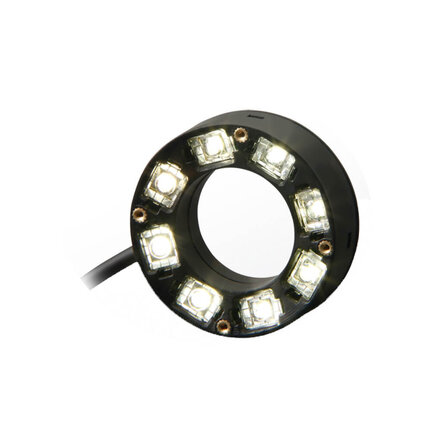 Pierścieniowa lampa ODR, 50/28 mm, model szerokokątny, biała dioda LED, IP20, kabel 0,3 m (FL-DR50W) - Omron