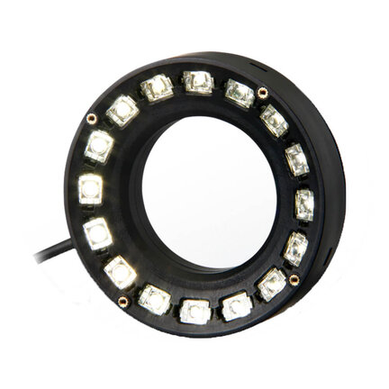 Pierścieniowa lampa ODR, 90/50 mm, model szerokokątny, biała dioda LED, IP20, kabel 0,3 m (FL-DR90W) - Omron