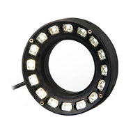 Pierścieniowa lampa ODR, 90/50 mm, model szerokokątny, biała dioda LED, IP20, kabel 0,3 m (FL-DR90W) - Omron