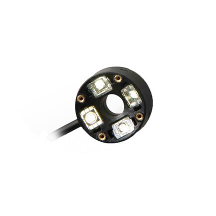 Pierścieniowa lampa ODR, 32/10 mm, model szerokokątny, biała dioda LED, IP20, kabel 0,3 m (FL-DR32W) - Omron