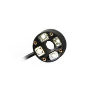 Pierścieniowa lampa ODR, 32/10 mm, model szerokokątny, biała dioda LED, IP20, kabel 0,3 m (FL-DR32W) - Omron