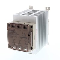 Przekaźnik półprzewodnikowy, 2-biegunowy, montaż na szynie DIN, 35 A, maks. 528 VAC (G3PE-545B-2N 12-24VDC) - Omron