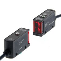 Czujnik optyczny zaporowy, wiązka przelotowa, 7 m, DC, 3-przewodowy, PNP, poziomy, kabel 2 m (E3S-AT31) - Omron