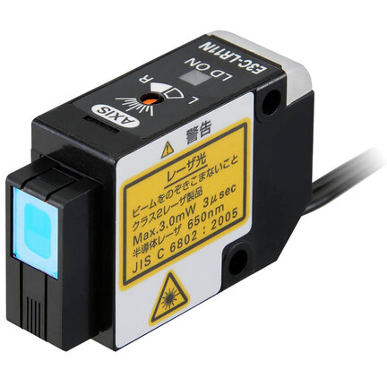 Głowica czujnika laserowego, współosiowy odbiciowy-zaporowy, 7 m, zmienna plamka, kabel 2 m (E3C-LR11N 2M) - Omron