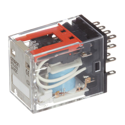 Przekaźnik, Wtyczka, 4PDT, 5 A, mech. i wskaźnik LED, 125 VDC (MY4N 125VDC (S)) - Omron