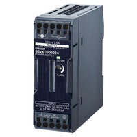 Zasilacz książkowy, 60 W, 24 VDC, 2,5 A, montaż na szynie DIN, terminal pchający, powlekany (S8VK-S06024) - Omron