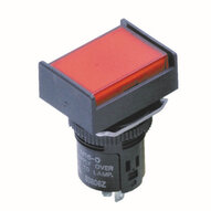 Wskaźnik prostokątny, terminal lutowniczy, LED bez napięcia, Redukcja, IP40, 24VDC, zielony (M16-JR-24D) - Omron