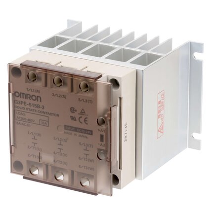Przekaźnik półprzewodnikowy, 2-biegunowy, mocowanie na Śrubę, 25A, 528VAC maks. (G3PE-525B-2 12-24VDC) - Omron