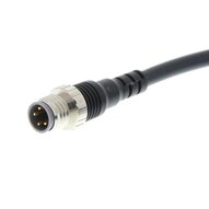 Kabel czujnika, wtyczka prosta M8 (męska), 4-biegunowy, kabel robota PVC, IP67, 0,3 m (XS3H-M421-4C3-R) - Omron
