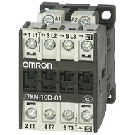 Stycznik, 3-biegunowy, 4 kW; 10 A AC3 (380-415 VAC) + 1 NC aux, 48 VDC (J7KN-10D-01 48D) - Omron