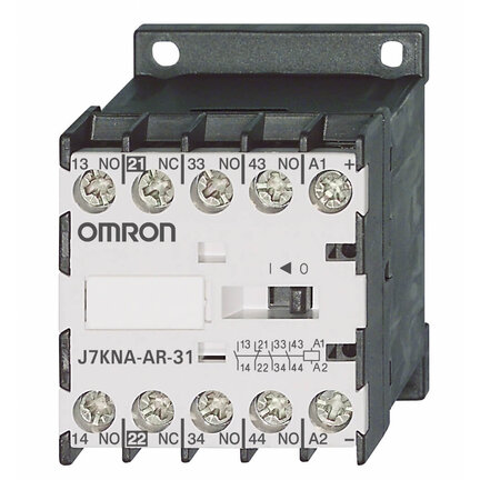 Przekaźnik stycznikowy, 4-biegunowy, 3M1B, 10A prądu termicznego/3A AC-15, 24 VDC (J7KNA-AR-31 24D) - Omron