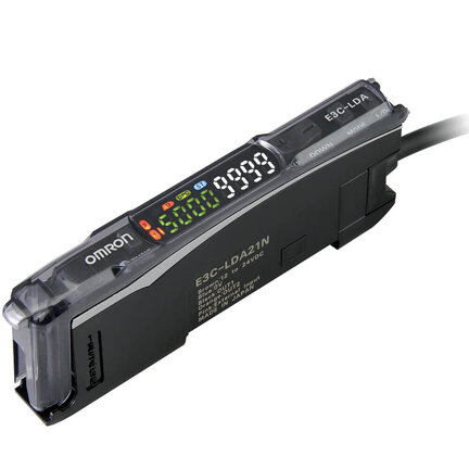 Czujnik fotoelektryczny, wzmacniacz laserowy, 2 wyjścia, 1 wejście, DC, PNP, kabel 2 m (E3C-LDA51N 2M) - Omron