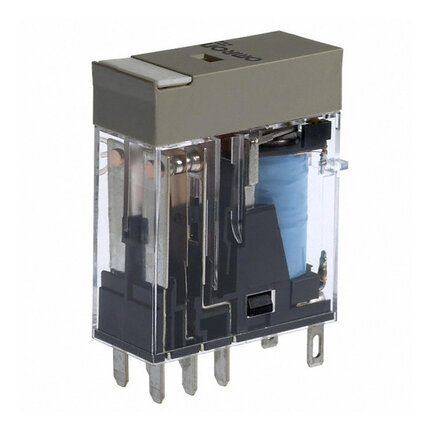 Przekaźnik, Wtyczka, DPDT, 5 A, Mechaniczny wskaźnik, 48 VDC (G2R-2-S 48VDC (S)) - Omron