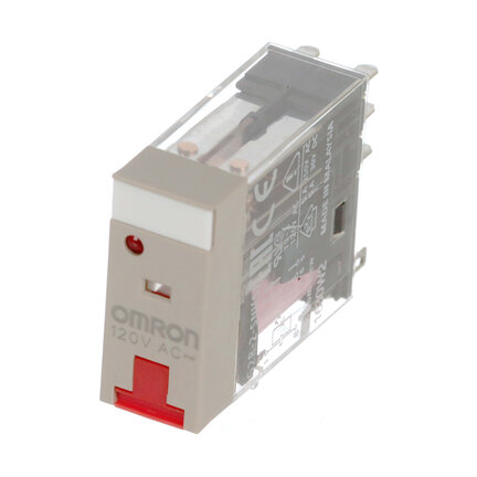 Przekaźnik, Wtyczka, DPDT, 5 A, mech. i wskaźnik LED, przycisk testowy, 120 VAC (G2R-2-SNI 120VAC (S)) - Omron