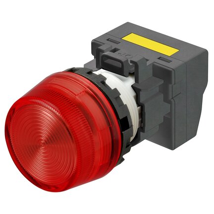 M22N Wskaźnik, plastikowy, czerwony, czerwony, 220/230/240 V AC, terminal pchający (M22N-BP-TRA-RE-P) - Omron