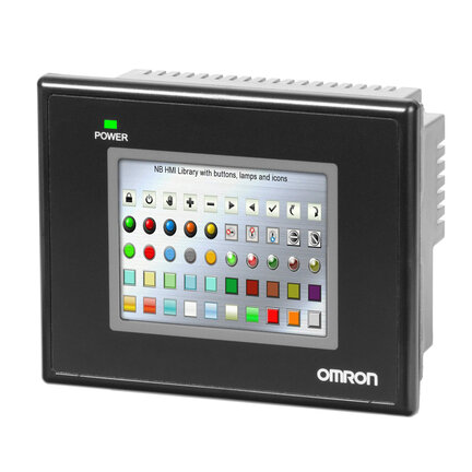 Ekran dotykowy HMI, 3,5 cala QVGA (320 x 240 pikseli), kolorowy TFT, Ethernet + host USB (NB3Q-TW01B) - Omron