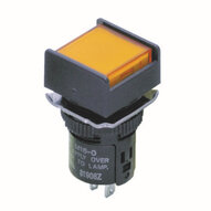 Wskaźnik kwadratowy, terminal lutowniczy, LED bez napięcia, Redukcja, IP40, 24VDC, żółty (M16-AY-24D) - Omron
