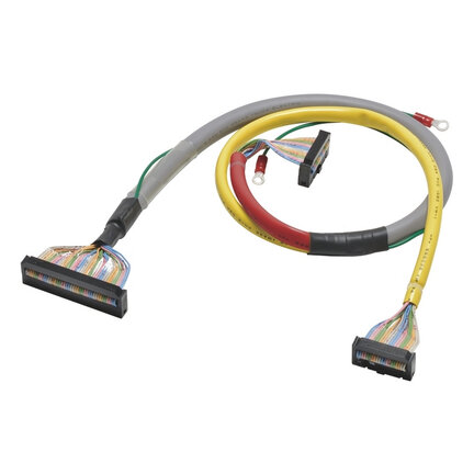 Kabel przyłączeniowy I/O, ze złączami MIL (NPN) (1:2) dla G70V-, 1,50 m i 1,25 m (XW2Z-RM150-125-D1) - Omron
