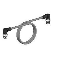 Kabel Ethernet Cat.5, PVC, wtyczka M12 kąt prosty / wtyczka M12 kąt prosty, 5 m (XS5W-T422-GM2-K) - Omron