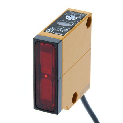 Czujnik fotoelektryczny, definiowalny, 50-250 mm, DC, 3-przewodowy, NPN, kabel 2 m (E3S-LS20XE4) - Omron