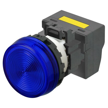 M22N Wskaźnik, plastikowy płaski, niebieski, 220/230/240 V AC, terminal pchający (M22N-BN-TAA-AE-P) - Omron