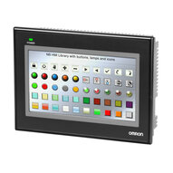 Ekran dotykowy HMI, 7 cali WVGA (800 x 480 pikseli), kolorowy TFT, Ethernet + USB Host (NB7W-TW01B) - Omron