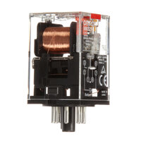 Przekaźnik, Wtyczka, 8-stykowy, DPDT, 10 A, wskaźnik mechaniczny, przycisk testowy (MKS2PI 240VAC) - Omron