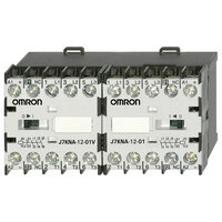 Rewersyjna para z blokadą, 12 A/5,5 kW + 1B pomocniczy po obu stronach, 24 VDC (J7KNA-12-01R 24D) - Omron