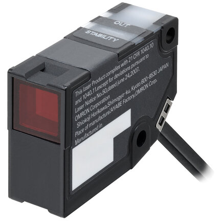 Głowica czujnika laserowego, odbiciowy-zaporowy, 8 m, plamka 2 mm (E3NC-LH03 2M) - Omron