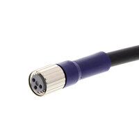 Gniazdo wtykowe M8 do czujnika, 3-biegunowe, przewód standardowy PVC, IP67, 2 m (XS3F-LM8PVC3S2M) - Omron