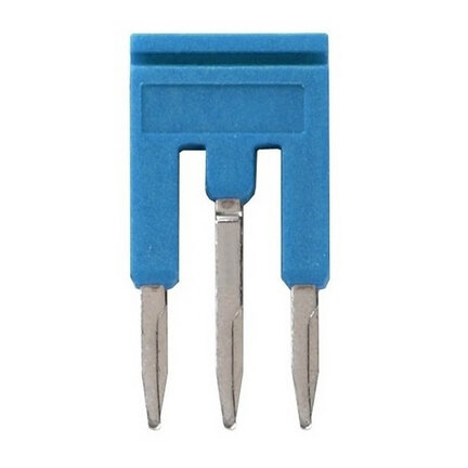 Listwa krótka do zacisków 1 mm2, modele pchające plus, 3 bieguny, kolor niebieski (XW5S-P1.5-3BL) - Omron