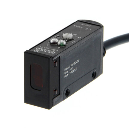 Czujnik fotoelektryczny, odblaskowy, 2 m, DC, 3-przewodowy, PNP, poziomy, kabel 2 m (E3S-AR31) - Omron