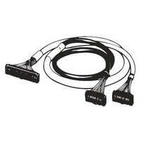 Kabel przyłączeniowy I/O, nieekranowany, MIL40 do 2 x MIL20, 0,75 m, skrosowany (XW2Z-0075FH-L01) - Omron