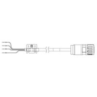 Kabel zasilania silnika serwo serii 1S, 3 m, bez hamulca, 400 V: 11 kW i 15 kW (R88A-CA1J003SF) - Omron