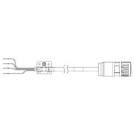 Kabel zasilania silnika serwo serii 1S, 10 m, bez hamulca, 400 V: 11 kW i 15 kW (R88A-CA1J010SF) - Omron