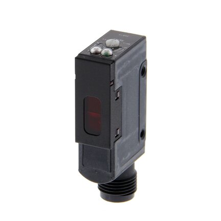 Czujnik fotoelektryczny, odblaskowy, 2 m, DC, 3-przewodowy, PNP, pionowy, wtyczka M12 (E3S-AR86) - Omron