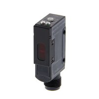 Czujnik fotoelektryczny, odblaskowy, 2 m, DC, 3-przewodowy, NPN, pionowy, wtyczka M12 (E3S-AR66) - Omron