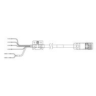 Kabel zasilania silnika serwo serii 1S, 10 m, z hamulcem, 400 V: 4 kW do 5,5 kW (R88A-CA1G010BF) - Omron