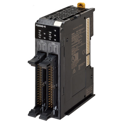 4 x wyjście impulsowe sterownika linii, PNP, 4 Mpps, 2 złącza MIL, szerokość 24 mm (NX-PG0342-5) - Omron