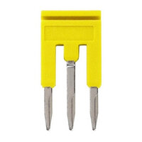 Listwa krótka do zacisków 1 mm2, modele pchające plus, 3-biegunowa, kolor żółty (XW5S-P1.5-3YL) - Omron