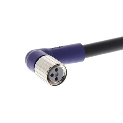 Gniazdo wtykowe M8 (żeńskie), 3-biegunowe, przewód standardowy PVC, IP67, 2 m (XS3F-LM8PVC3A2M) - Omron