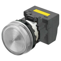 M22N Wskaźnik, plastikowy płaski, biały, 220/230/240 V AC, terminal pchający (M22N-BN-TWA-WE-P) - Omron