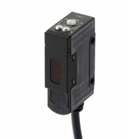 Czujnik fotoelektryczny, odblaskowy, 2 m, DC, 3-przewodowy, NPN, pionowy, kabel 2 m (E3S-AR61) - Omron