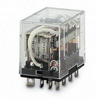 Przekaźnik, Wtyczka, 14-stykowy, 4PDT, 10 A, wskaźnik LED, 100/110 VAC (LY4N 100/110VAC) - Omron