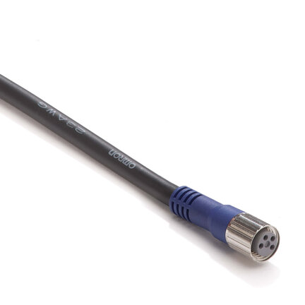 Gniazdo wtykowe M8 (żeńskie), 4-biegunowe, kabel standardowy PVC, IP67, 2 m (XS3F-LM8PVC4S2M) - Omron