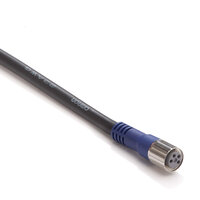 Gniazdo wtykowe M8 (żeńskie), 4-biegunowe, kabel standardowy PVC, IP67, 5 m (XS3F-LM8PVC4S5M) - Omron
