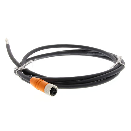 Gniazdo wtykowe M12 (żeńskie), 4-biegunowe, kabel ekranowany PUR, 2 m (Y92E-M12PURSH4S2M-L) - Omron