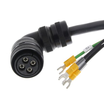 Kabel zasilania silnika serwo serii G5, 5 m, bez hamulca, 3-5 kW (R88A-CAGD005SR-E) - Omron