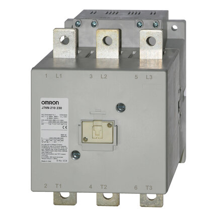 Stycznik, 3-biegunowy, 110 kW; 210 A AC3 (380-415 VAC), 400 VAC/DC (J7KN-210 400) - Omron