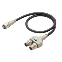 Akcesorium czujnika bezpieczeństwa, F3SG-R_SR, Reset Switch M12 złącze Y, 0,5 m (F39-GCNY3) - Omron